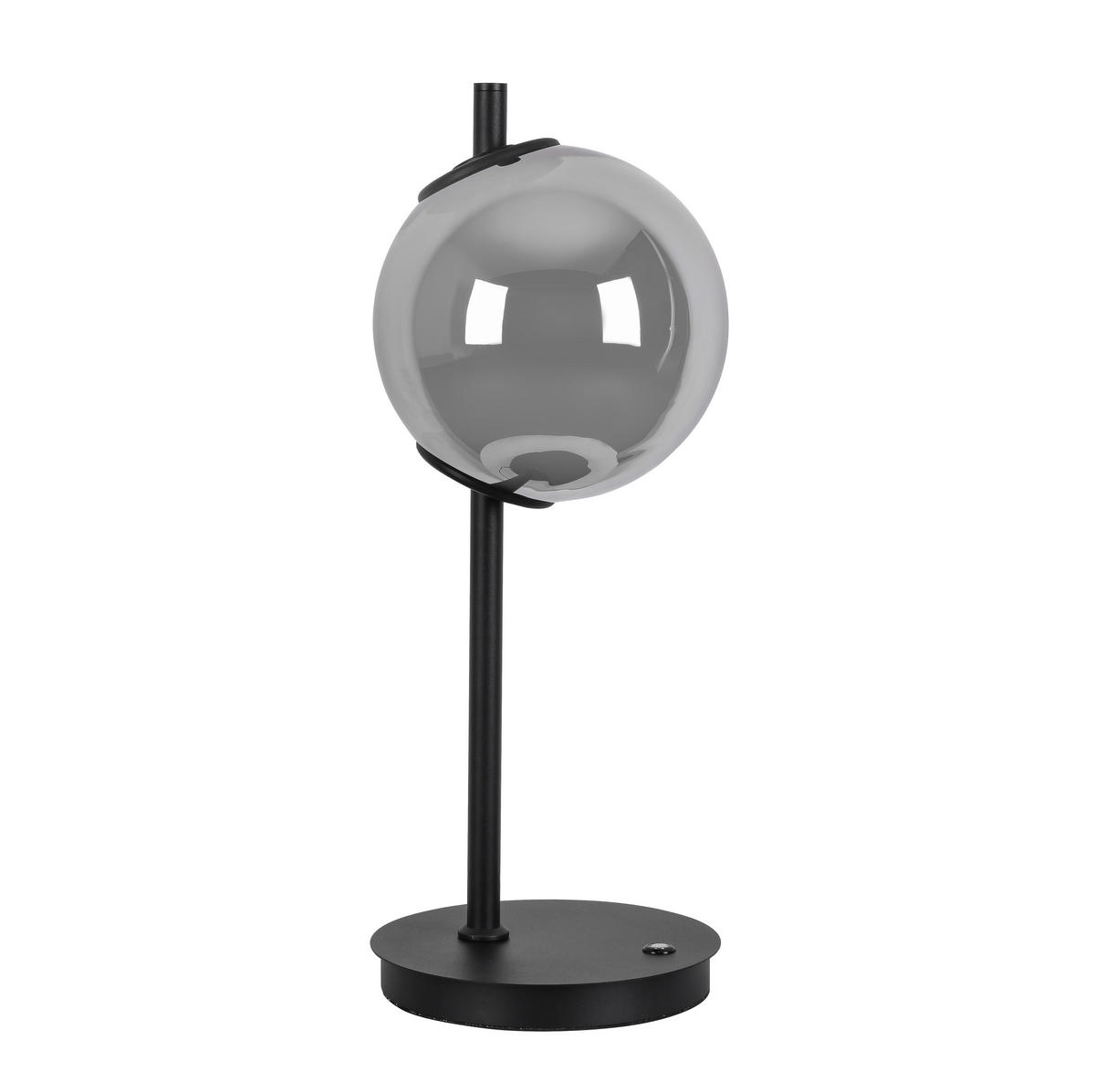LED-TISCHLEUCHTE 20/51 cm   - Chromfarben/Schwarz, Design, Glas/Kunststoff (20/51cm) - Dieter Knoll
