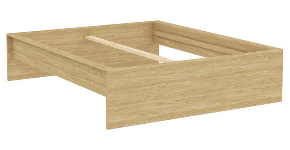 BETTRAHMEN 160/200 cm  in Eichefarben  - Eichefarben, KONVENTIONELL, Holzwerkstoff (160/200cm) - Hom`in