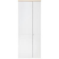 SKŘÍŇ NA ODĚV, bílá, dub artisan, 78/202/38 cm - bílá/barvy stříbra, Design, kov/kompozitní dřevo (78/202/38cm) - Xora