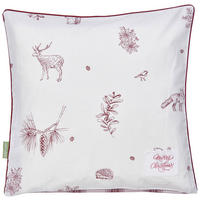 DÍSZPÁRNAHUZAT 40/40 cm  - piros/fehér, Konventionell, textil (40/40cm) - Esposa