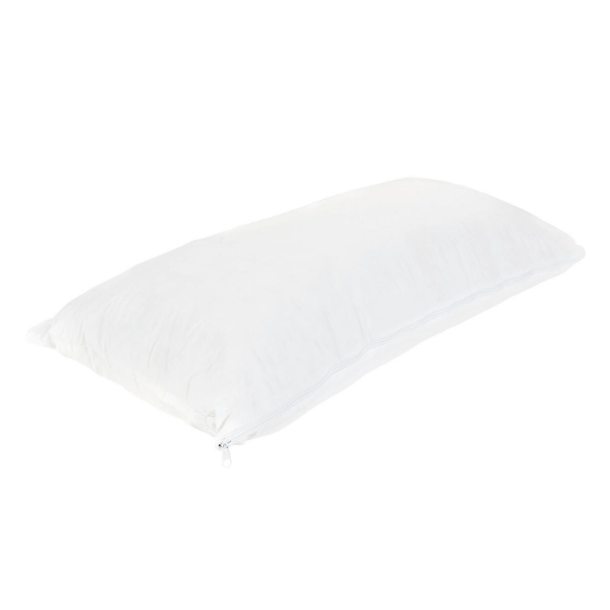 KOPFPOLSTER 40/80 cm  EaZzzy Zipperkissen  - Weiß, Basics, Textil (40/80cm) - Genius