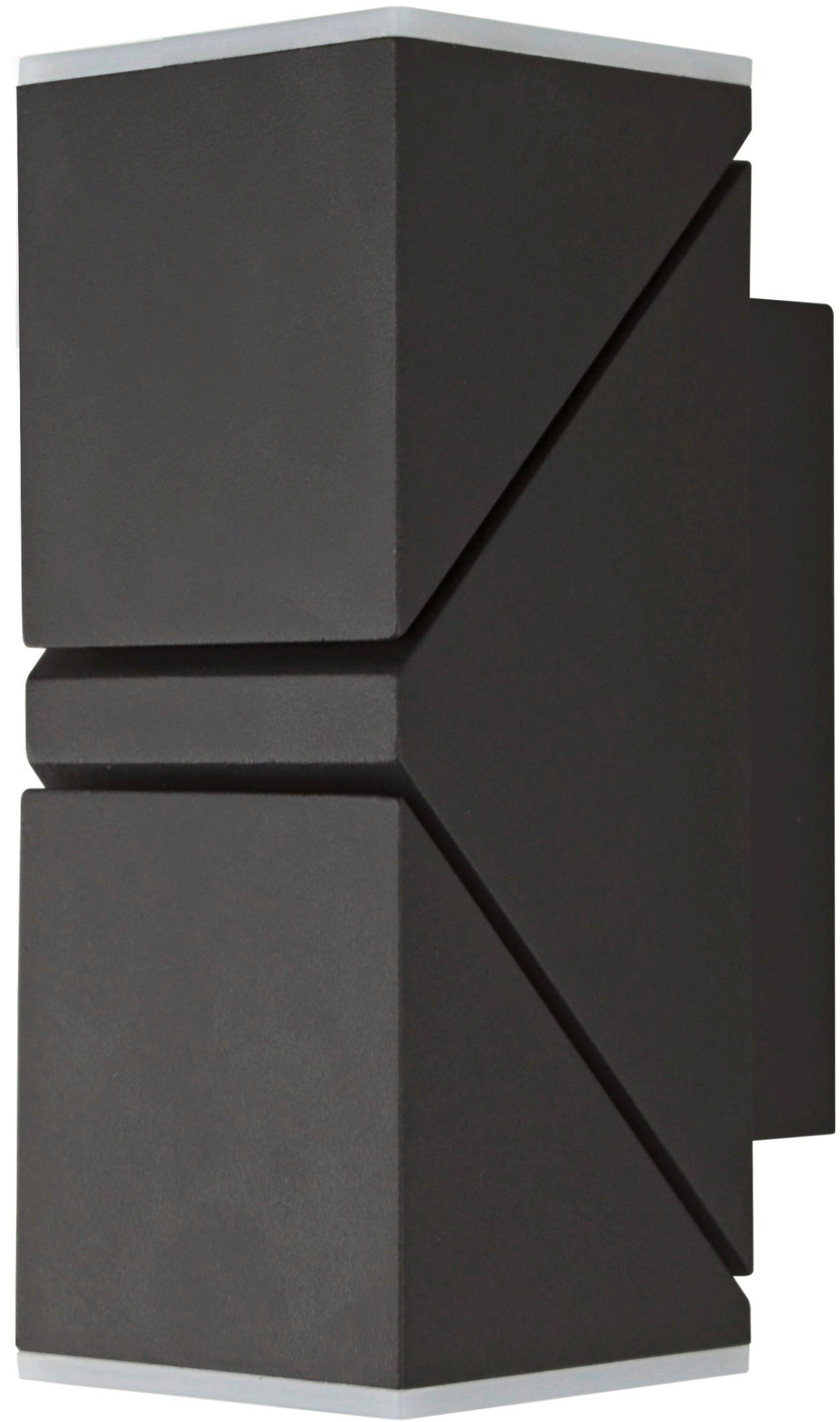 AUßENWANDLEUCHTE Lyra 6,2/15,6/8,3 cm   - Anthrazit, Design, Kunststoff/Metall (6,2/15,6/8,3cm)