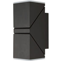 AUßENWANDLEUCHTE Lyra 6,2/15,6/8,3 cm   - Anthrazit, Design, Kunststoff/Metall (6,2/15,6/8,3cm)