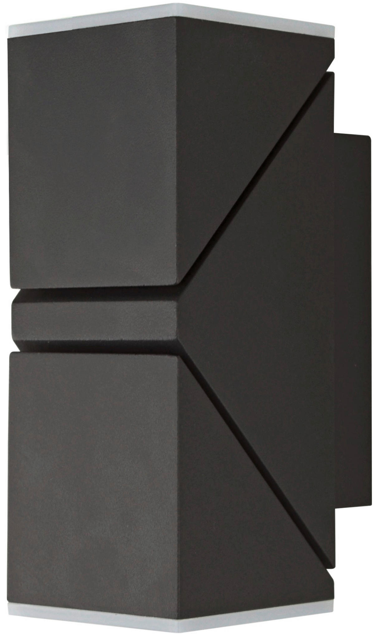 AUßENWANDLEUCHTE Lyra 6,2/15,6/8,3 cm   - Anthrazit, Design, Kunststoff/Metall (6,2/15,6/8,3cm)