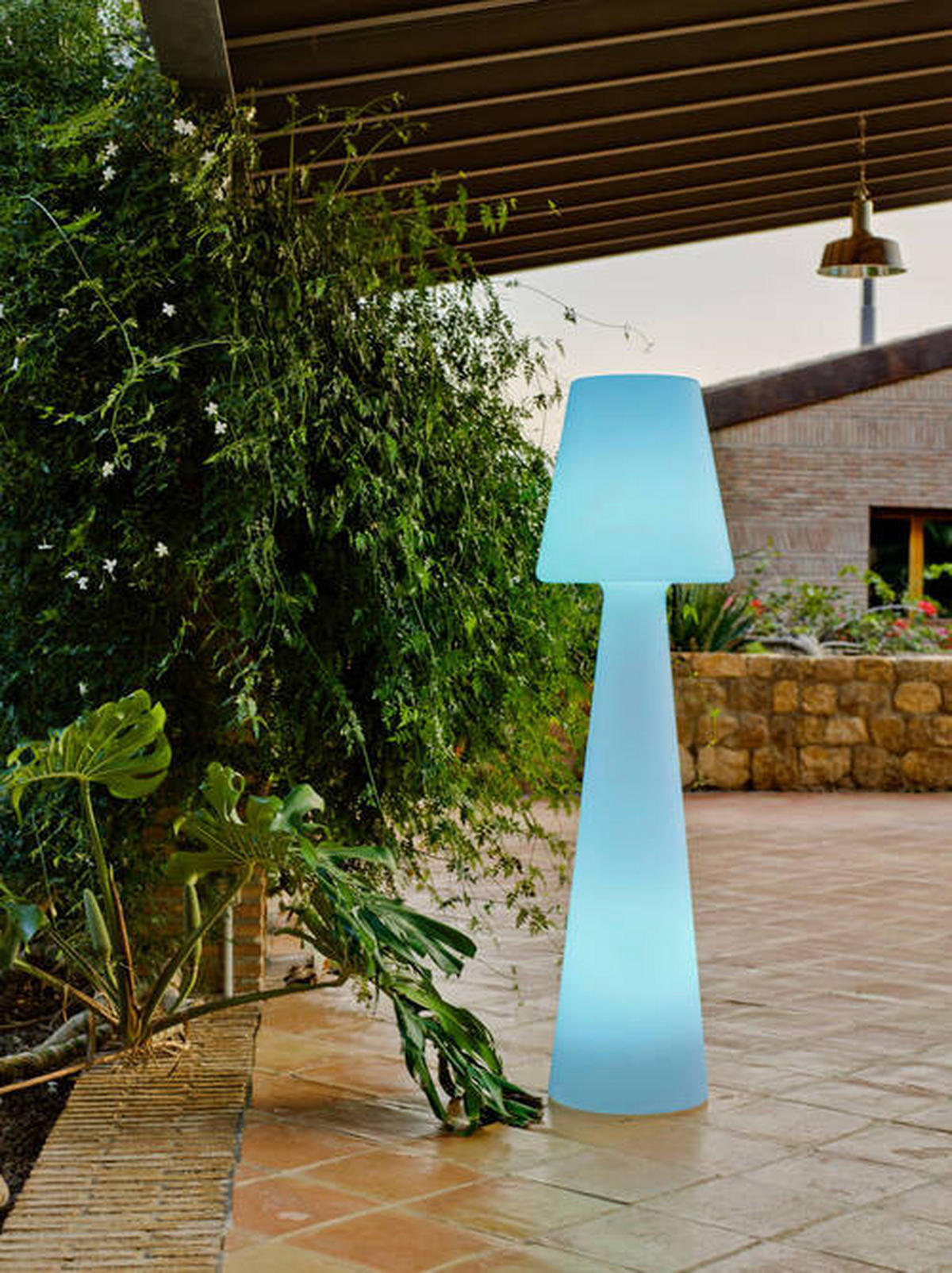 LED-AUßENLEUCHTE 45/165/45 cm   - Weiß, KONVENTIONELL, Kunststoff (45/165/45cm) - New Garden