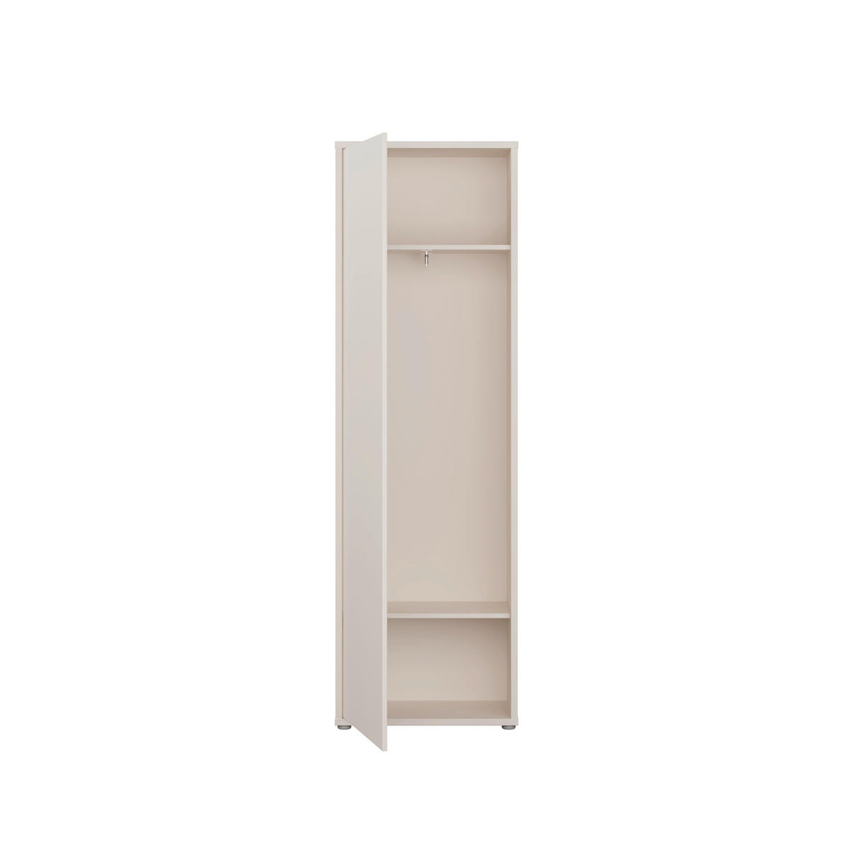 GARDEROBNA OMARA peščene barve - siva/peščene barve, Moderno, umetna masa/leseni material (59,8/191,9/34,9cm) - Carryhome