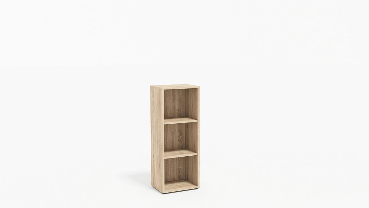 AKTENSCHRANK Hellgrau, Sonoma Eiche  - Hellgrau/Sonoma Eiche, MODERN, Holzwerkstoff (128,5/185,6/33cm) - MID.YOU