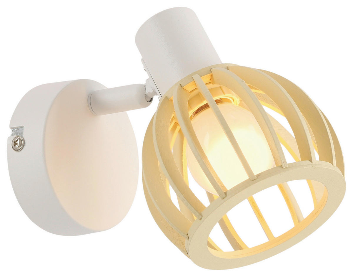 WANDSTRAHLER 15/12/10 cm   - Weiß, Basics, Metall (15/12/10cm)