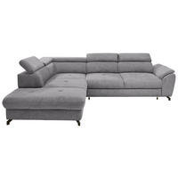 HÖRNSOFFA i vävt tyg ljusgrå  - ljusgrå/svart, Design, metall/textil (237/277cm) - MID.YOU