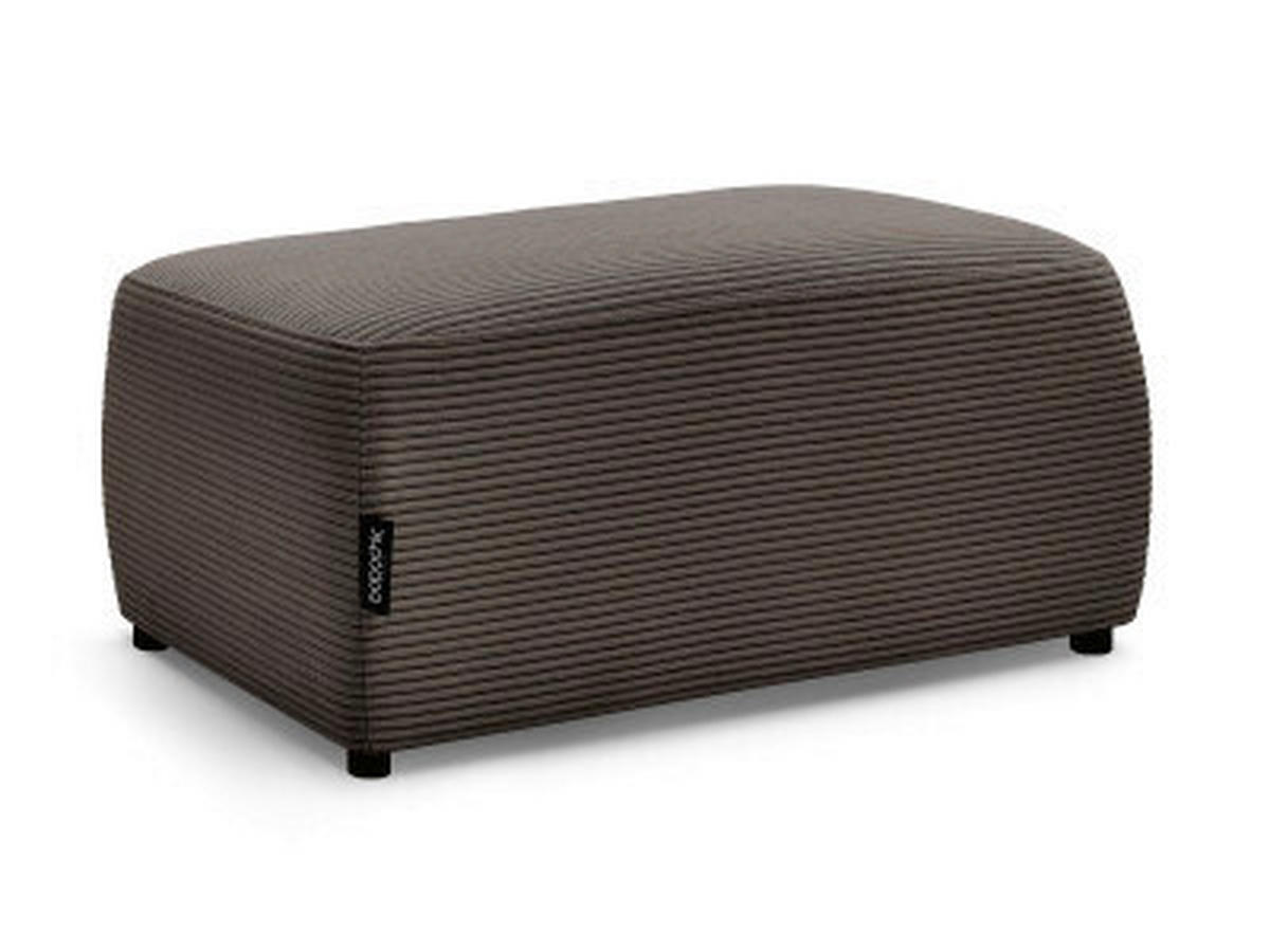 HOCKER ATILLA Cord Taupe  - Taupe/Schwarz, MODERN, Kunststoff/Textil (92/44/48cm)