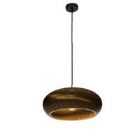 HÄNGELEUCHTE 40/150 cm  - Schwarz/Braun, Natur, Karton/Metall (40/150cm) - Marama