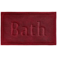 Covoraș De Baie  50/80 cm  culoare lemn cireș, bordo   - bordo/culoare lemn cireș, Basics, textil (50/80cm) - Bio:Vio