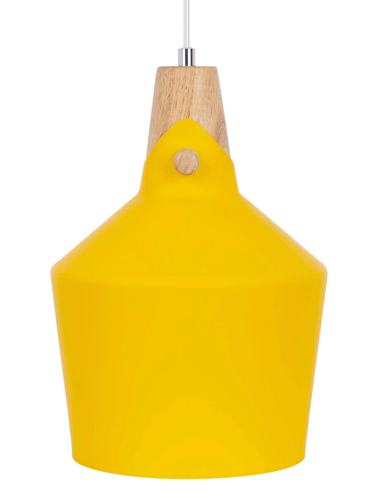 HÄNGELEUCHTE Jacoba 22/150 cm  - Gelb/Braun, Design, Metall (22/150cm) - Globo