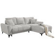 ECKSOFA in Webstoff Greige  - Greige/Hellgrau, MODERN, Kunststoff/Textil (281/189cm) - Carryhome