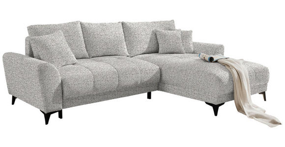 ECKSOFA in Webstoff Greige  - Greige/Hellgrau, MODERN, Kunststoff/Textil (281/189cm) - Carryhome