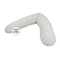 STILLKISSEN 190 cm BAMBOO COLLECTION   - Hellgrau/Weiß, Basics, Textil (190cm) - Theraline