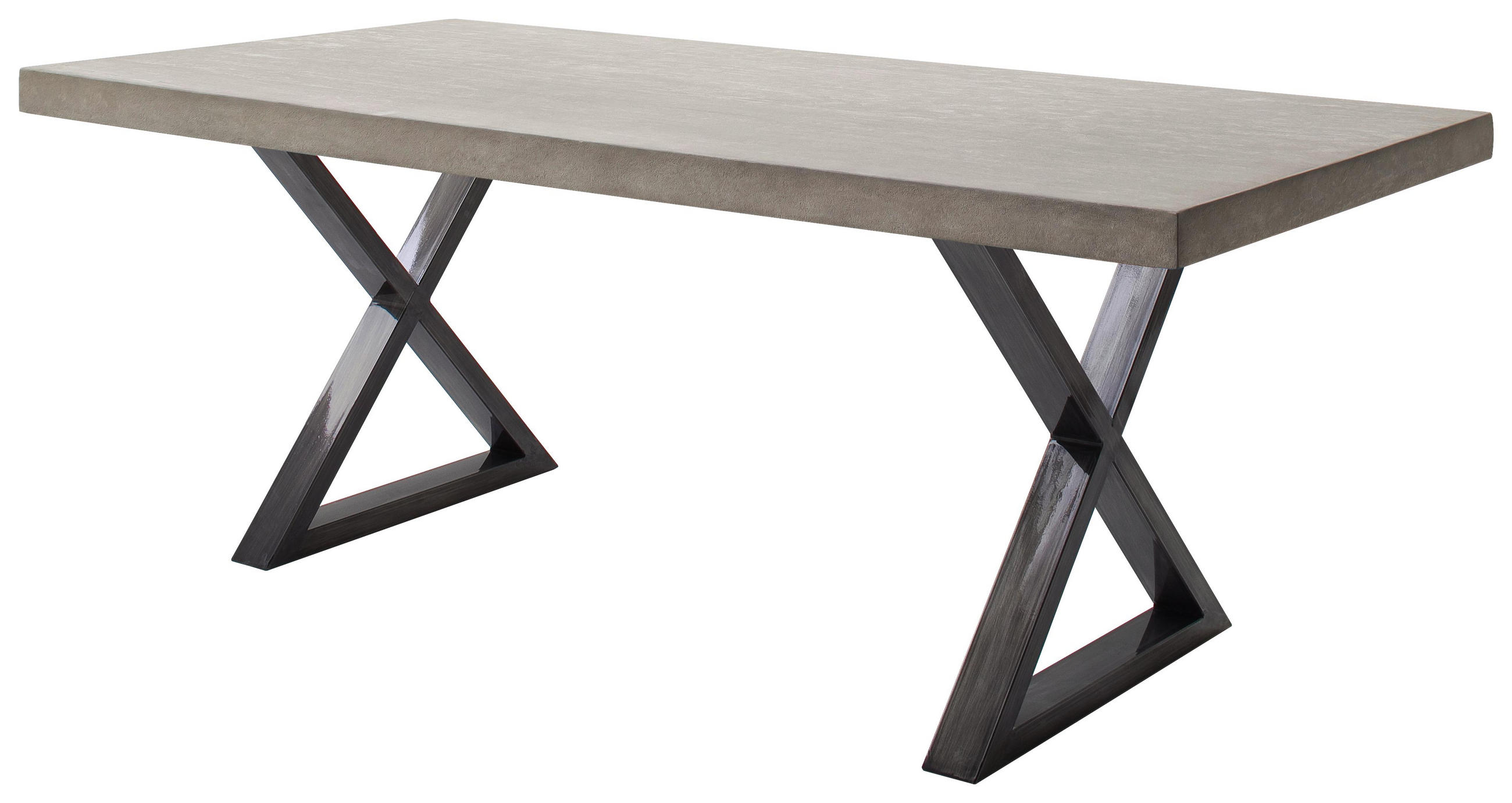 Esstisch in Metall, Holzwerkstoff 200/100/78 cm