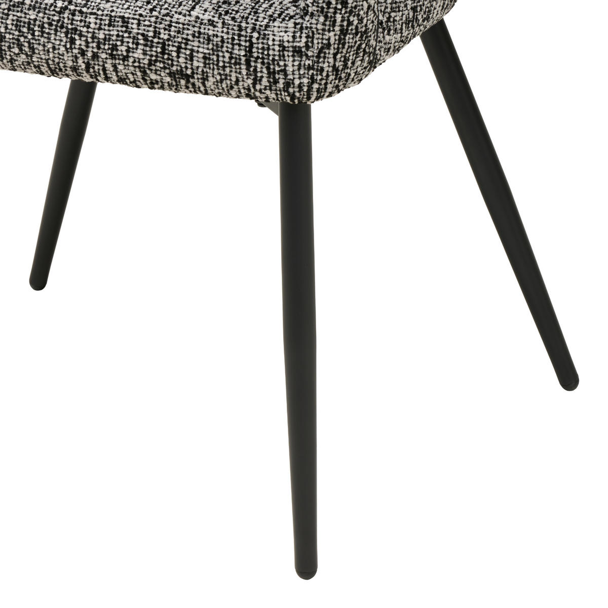 ARMLEHNSTUHL   Chenille  - Schwarz, MODERN, Textil/Metall (59/79,5/60cm) - MID.YOU