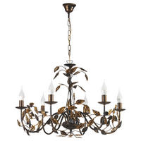 KRONLEUCHTER 70/70/110 cm   - Bronzefarben, Basics, Metall (70/70/110cm)