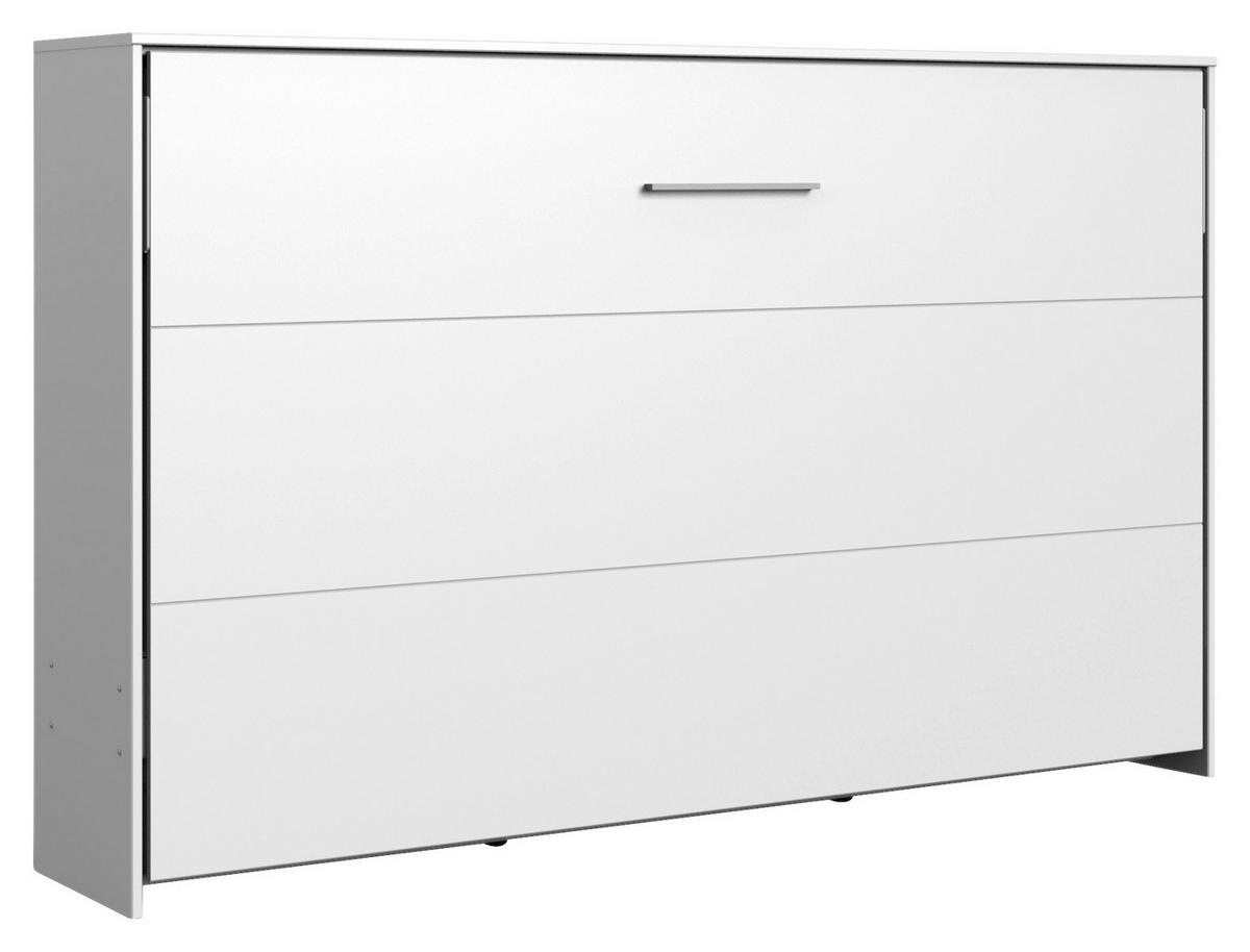 POSTELJA V OMARI   x  , leseni material  - bela, Konvencionalno, kovina/leseni material (120/200cm) - MID.YOU
