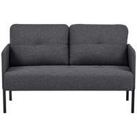 SOFA Webstoff Grau  - Schwarz/Grau, MODERN, Textil/Metall (126/79/70,5cm) - P & B