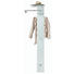 NÁSTĚNNÁ ŠATNA - bílá/barvy nerez oceli, Design, kov/sklo (55/190/38cm) - CARRYHOME