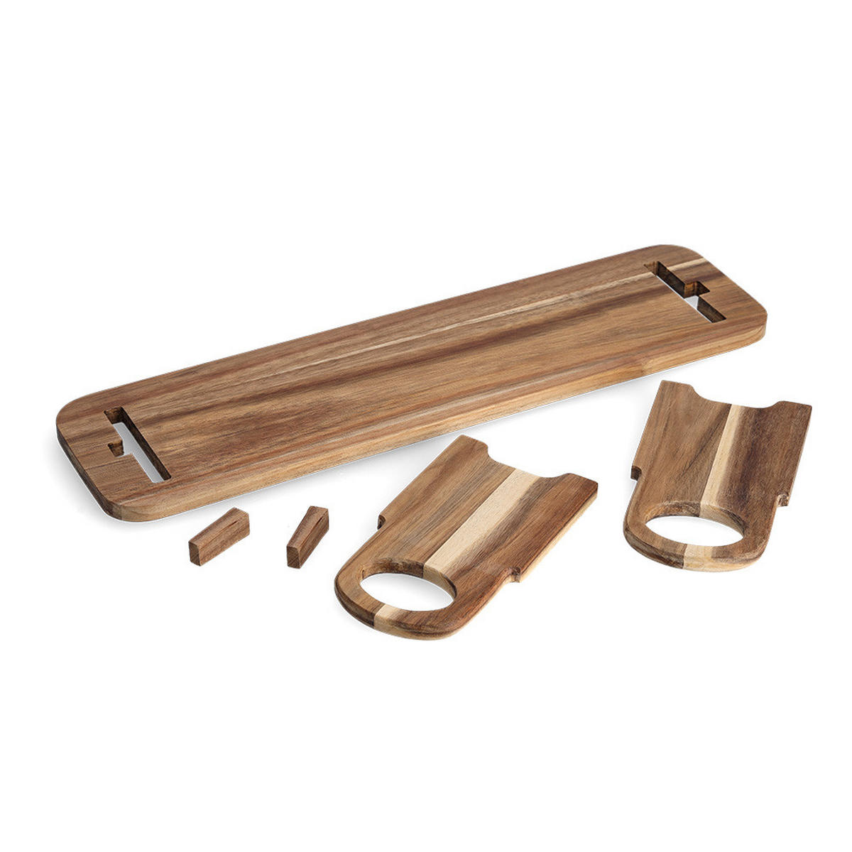 SERVIERBRETT Holz Akazie  - Naturfarben, Basics, Holz (59/16/22cm) - Zeller Present