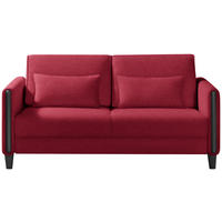 SCHLAFSOFA in Holz, Textil Rot, Schwarz  - Rot/Schwarz, Design, Holz/Textil (174/88/104cm) - Niels Andersson