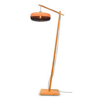 GOLVLAMPA GOOD&MOJO  40/68/176 cm    - svart/naturfärgad, Trend (40/68/176cm) - Good & Mojo
