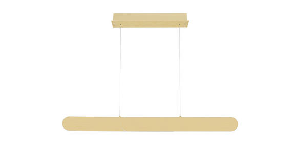 LED-HÄNGELEUCHTE  115/7,5/150 cm    - Messingfarben, Design, Metall (115/7,5/150cm) - Dieter Knoll