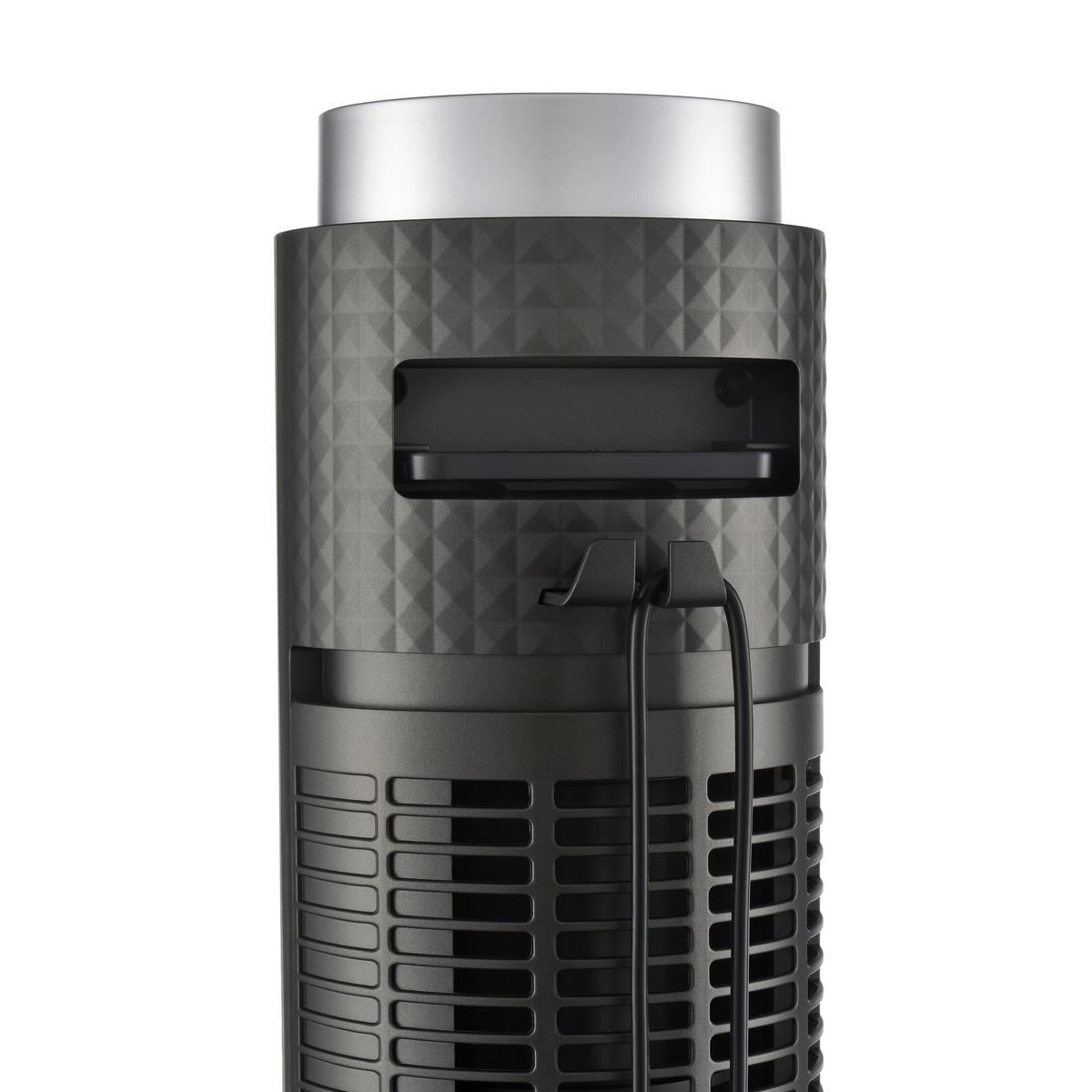 TURMVENTILATOR - Titanfarben, Trend, Kunststoff (31,5/96cm) - Mican