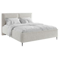 POLSTERBETT 140/200 cm  in Beige  - Beige/Schwarz, MODERN, Holz/Textil (140/200cm) - MID.YOU