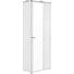 GARDEROBENSCHRANK Sonoma Eiche - Silberfarben/Sonoma Eiche, Basics, Glas/Holzwerkstoff (74/200/40cm) - CANTUS