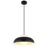 HÄNGELEUCHTE 38/120 cm  - Schwarz/Weiß, Trend, Glas/Textil (38/120cm) - Globo