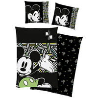 POVLEČENÍ PRO MLÁDEŽ, renforcé, černá, 135/200 cm - černá, Basics, textil (135/200cm) - Disney
