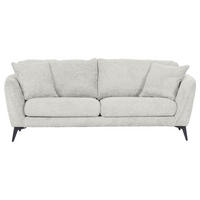 BIGSOFA Chenille Beige  - Beige/Schwarz, KONVENTIONELL, Textil/Metall (215/70/98cm) - Carryhome