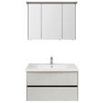 SPIEGELSCHRANK 92/71/17 cm  - Chromfarben/Eichefarben, Design, Glas/Holzwerkstoff (92/71/17cm) - Dieter Knoll