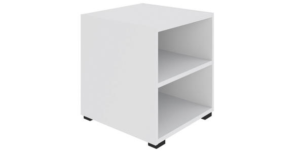 REGAL Weiß  - Schwarz/Weiß, KONVENTIONELL, Holzwerkstoff/Kunststoff (46/45/40cm) - Hom`in