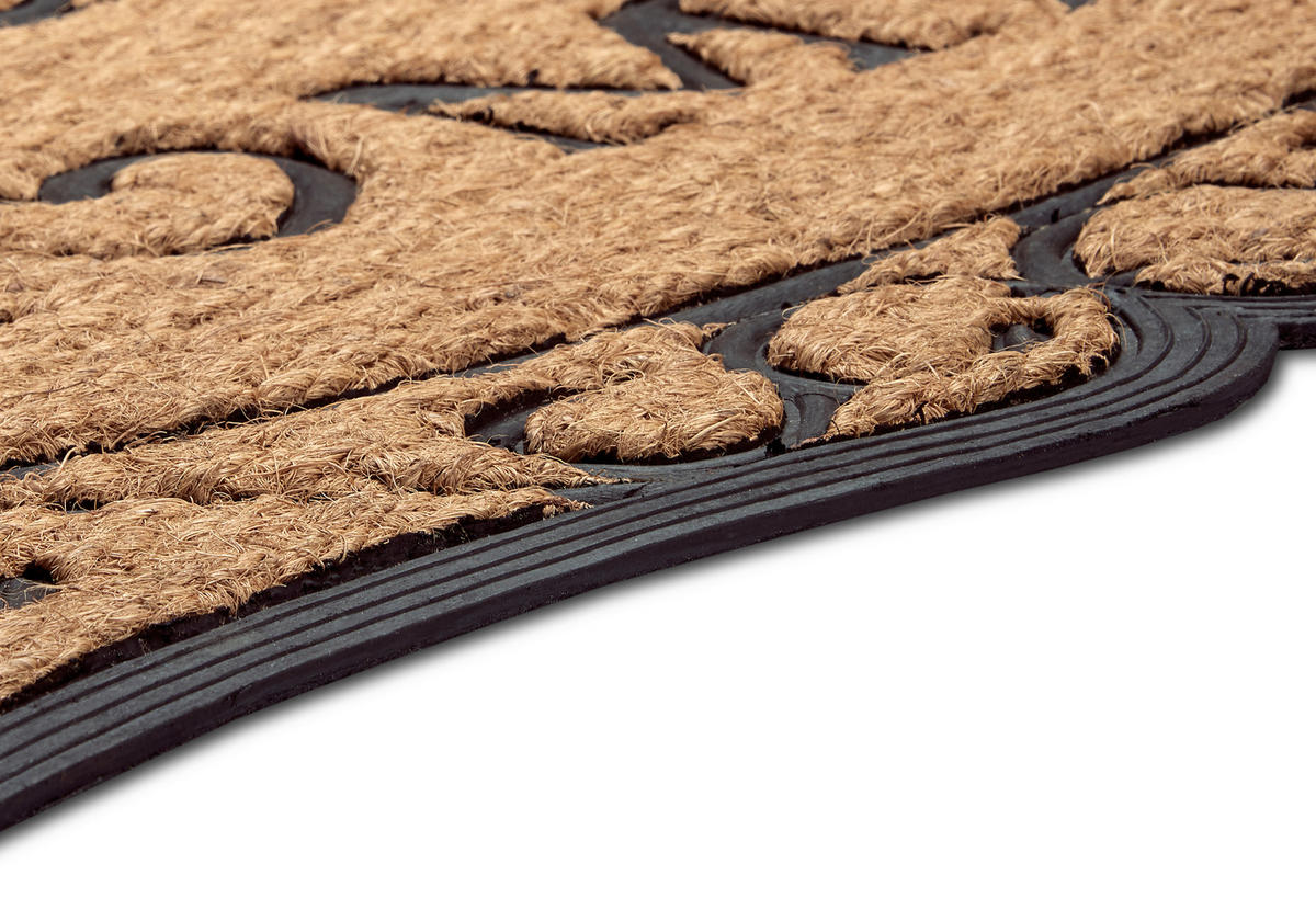 KOKOSMATTE  45/75 cm  Schwarz, Hellbraun  - Hellbraun/Schwarz, Basics, Naturmaterialien/Kunststoff (45/75cm) - Hanse Home