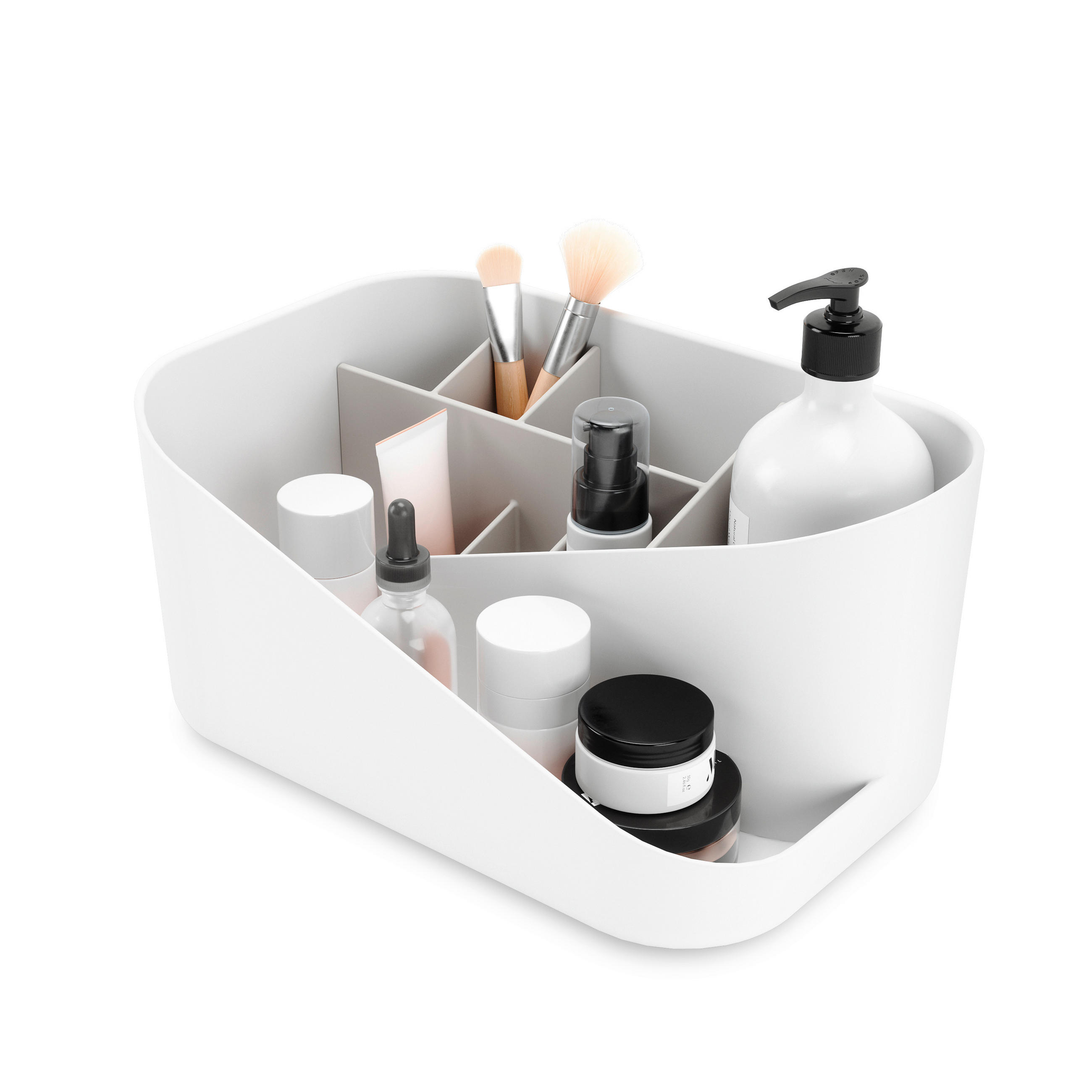 SISTEM ZA ORGANIZACIJO - siva/bela, Basics, umetna masa (17/13/27cm) - Umbra