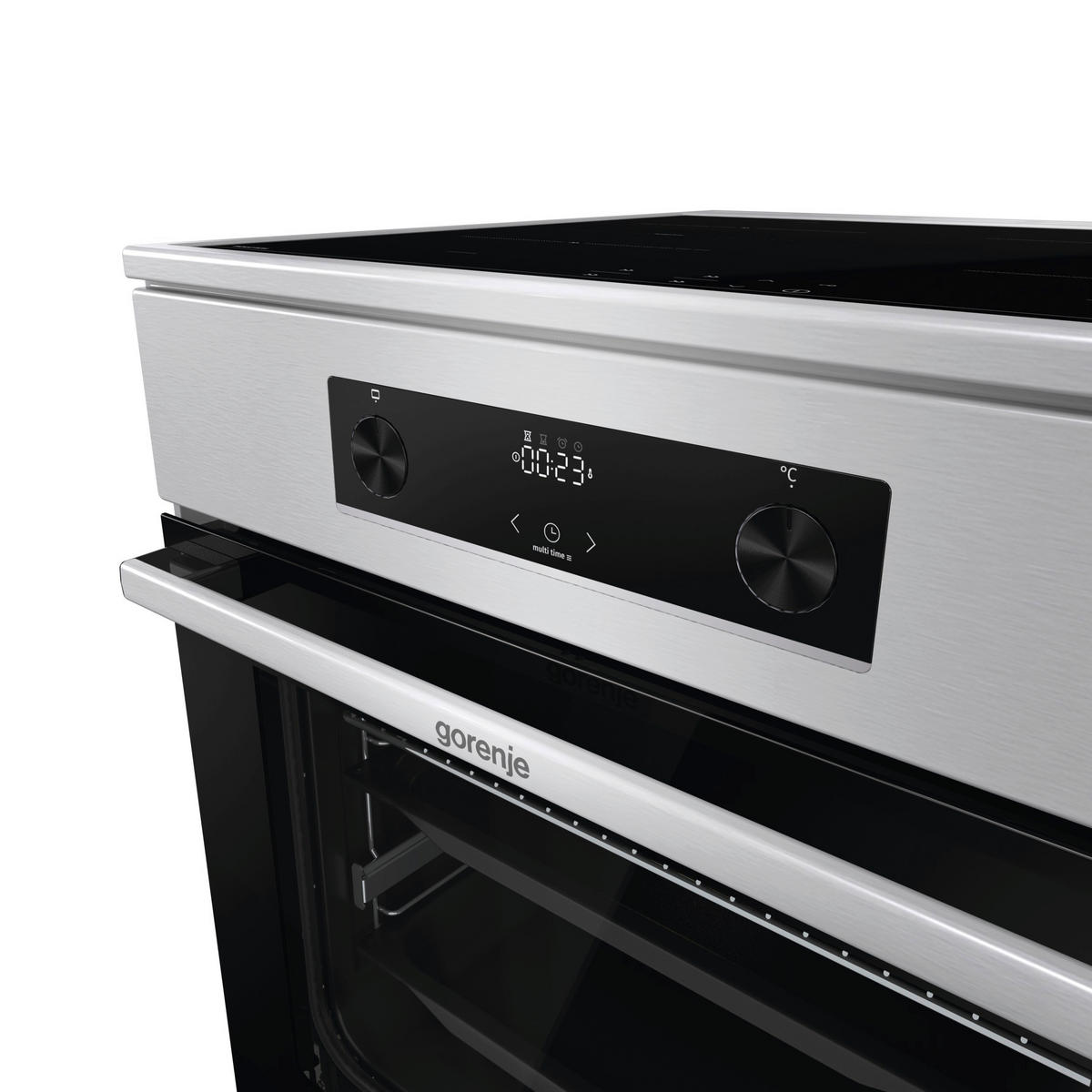 HERDSET GEIT6C60XPG  - Edelstahlfarben, MODERN, Glas/Kunststoff (60/85/60cm) - Gorenje
