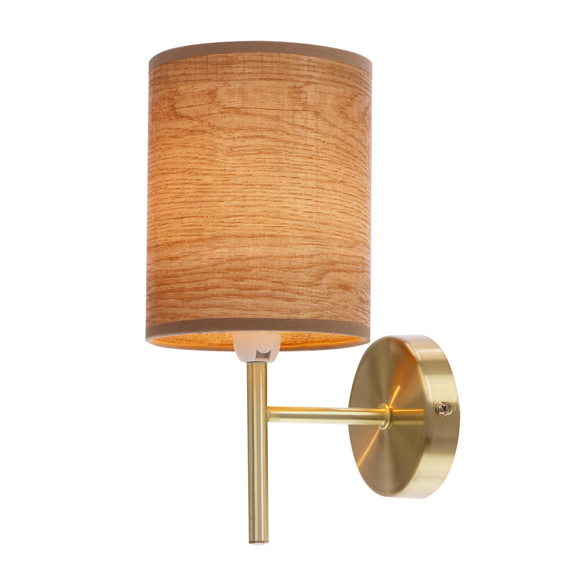 WANDLEUCHTE 12/15/24 cm   - Walnussfarben/Bronzefarben, KONVENTIONELL, Kunststoff/Metall (12/15/24cm)
