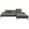 HÖRNSOFFA i vävt tyg mörkgrå  - mörkgrå/svart, Design, metall/textil (289/180cm) - MID.YOU