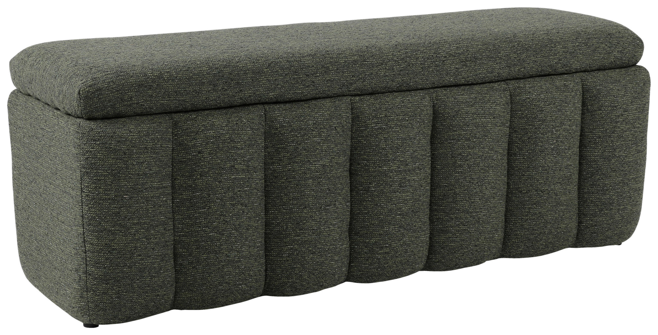 SITZBANK 120/46/41 cm Webstoff Grün Kunststoff  - Schwarz/Grün, Design, Kunststoff/Textil (120/46/41cm) - Novel