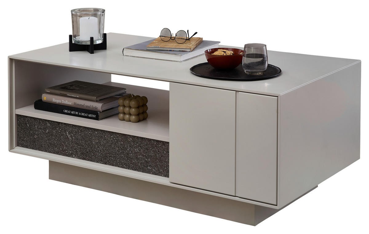 COUCHTISCH in Stein, Holzwerkstoff 110/60/45 cm  - Anthrazit/Hellgrau, Design, Holzwerkstoff/Stein (110/60/45cm) - Novel