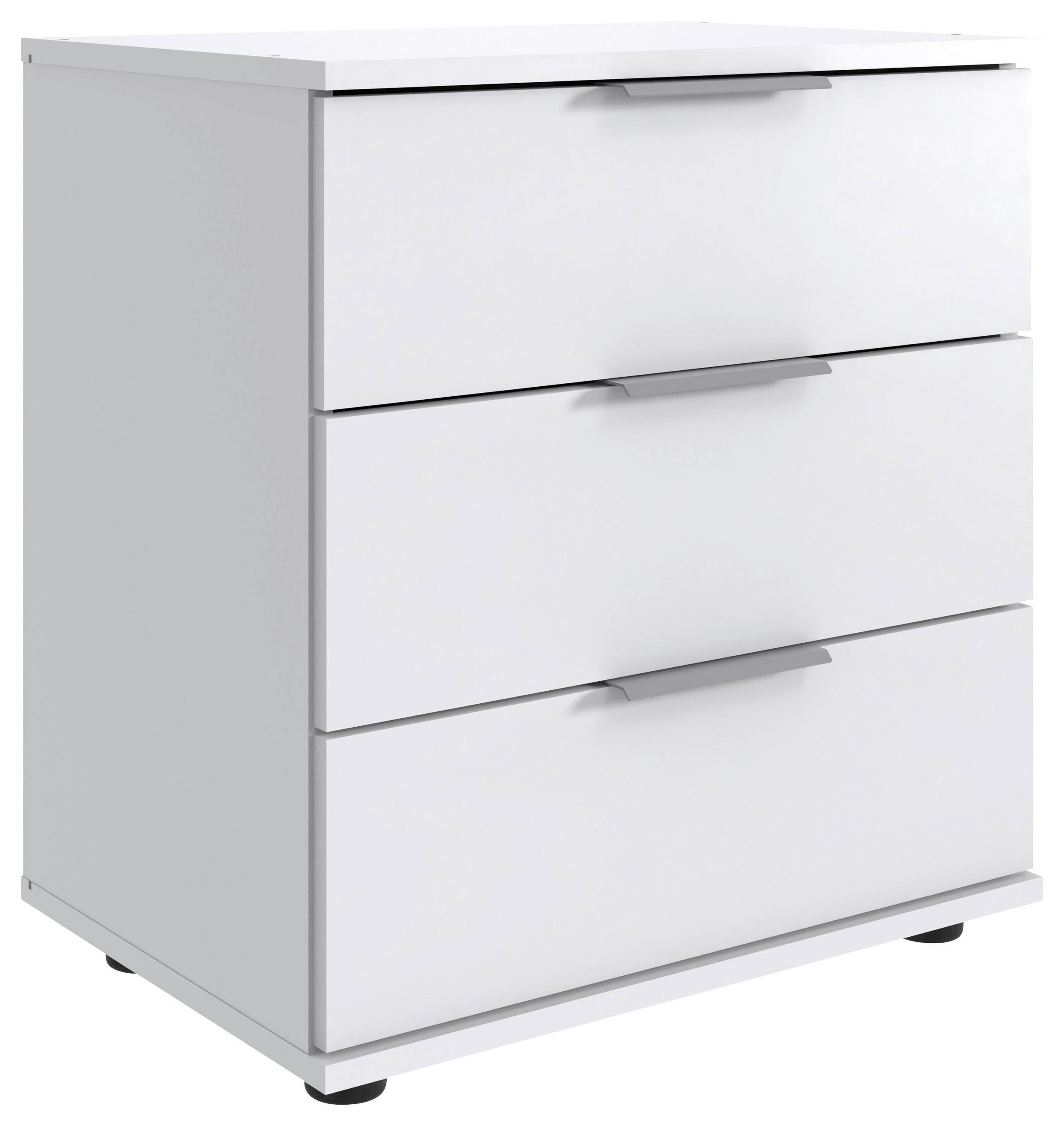 Noptieră, 52/58/38 cm, alb