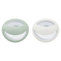 SCHNULLER - Pastellblau/Beige, Basics, Kunststoff (5,5/6/14,4cm) - NUK