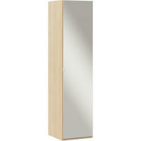 KLEIDERSCHRANK in Eichefarben  - Edelstahlfarben/Eichefarben, Design, Glas/Holzwerkstoff (51,3/213,6/59,3cm) - Cantus