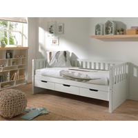 STAURAUMBETT 90/200 cm  in Weiß  - Weiß, MODERN, Holz/Holzwerkstoff (90/200cm) - Vipack