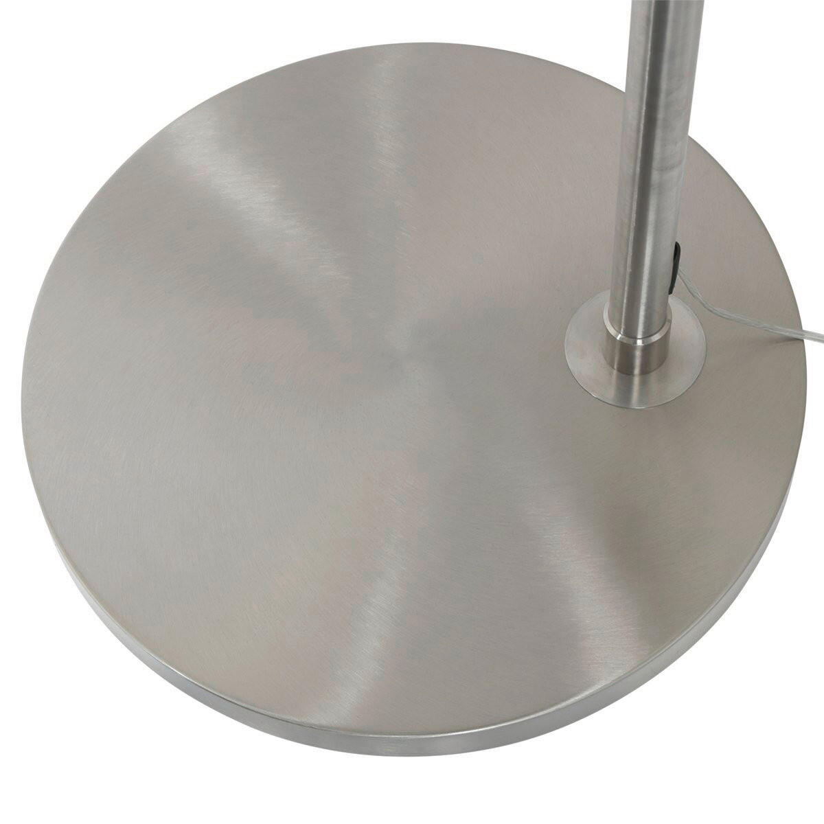 STEHLEUCHTE SPARKLED LIGHT 50/240/230 cm  - Edelstahlfarben/Grau, Trend, Kunststoff/Metall (50/240/230cm)
